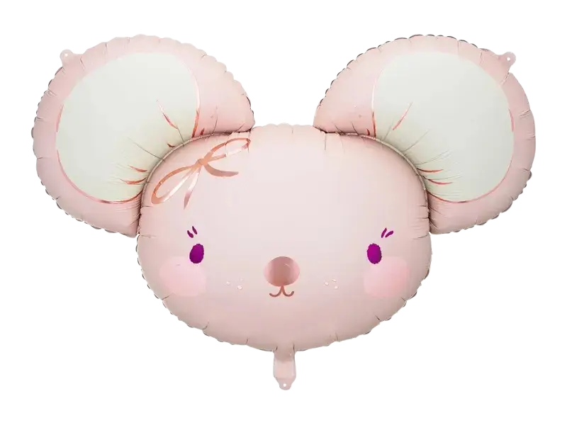 Ballon Aluminium Souris Rose 75 cm – Ballon Décoratif Baby Shower