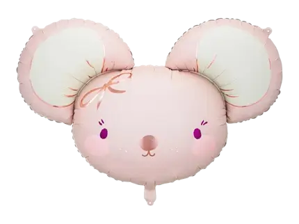 Ballon Aluminium Souris Rose 75 cm – Ballon Décoratif Baby Shower