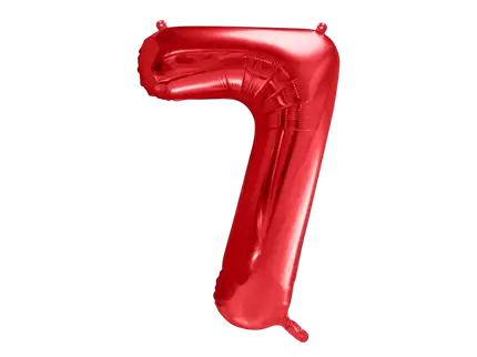 Ballon Aluminium Chiffre 7 Rouge 86 cm – Ballon Mylar Anniversaire