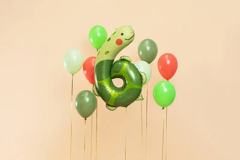 Ballon Tortue aluminium - Chiffre 6