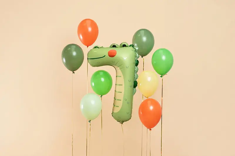 Ballon Mylar Chiffre 7 Crocodile 73 cm – Ballon Aluminium Jungle
