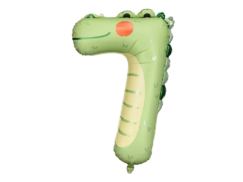 Ballon Mylar Chiffre 7 Crocodile 73 cm – Ballon Aluminium Jungle