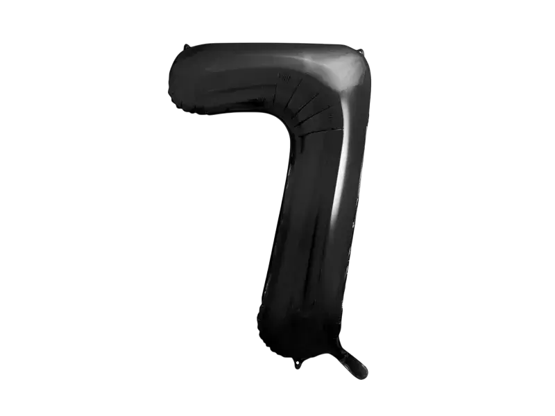 Ballon Aluminium Chiffre 7 Noir 86 cm – Ballon Mylar Anniversaire