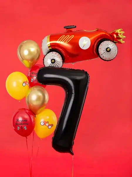 Ballon Aluminium Chiffre 7 Noir 86 cm – Ballon Mylar Anniversaire
