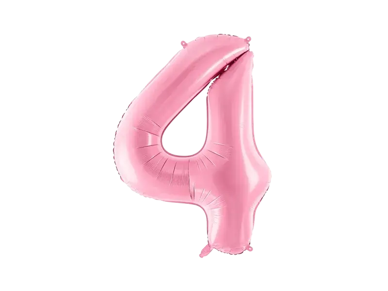 Ballon Aluminium Chiffre 4 Rose 86 cm – Ballon Mylar Anniversaire
