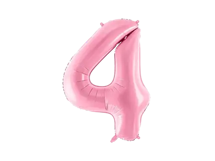 Ballon Aluminium Chiffre 4 Rose 86 cm – Ballon Mylar Anniversaire