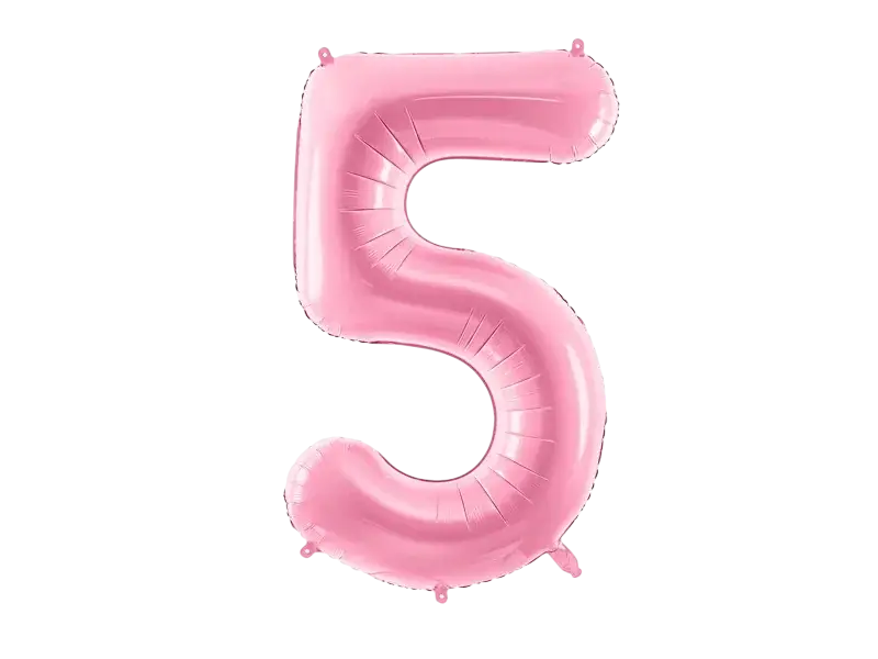 Ballon Aluminium Chiffre 5 Rose 86 cm – Ballon Mylar Anniversaire