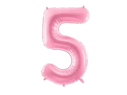 Ballon Aluminium Chiffre 5 Rose 86 cm – Ballon Mylar Anniversaire
