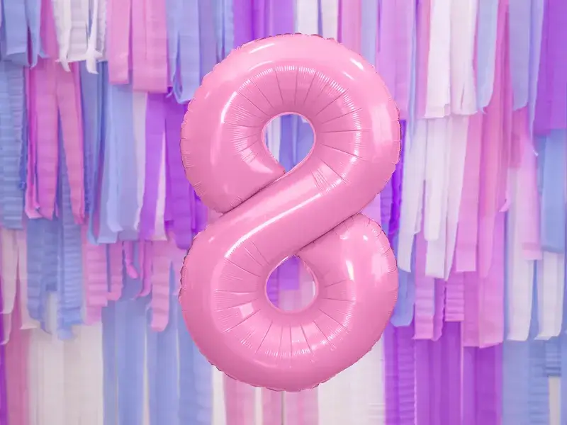 Ballon Aluminium Chiffre 8 Rose 86 cm – Ballon Mylar Anniversaire
