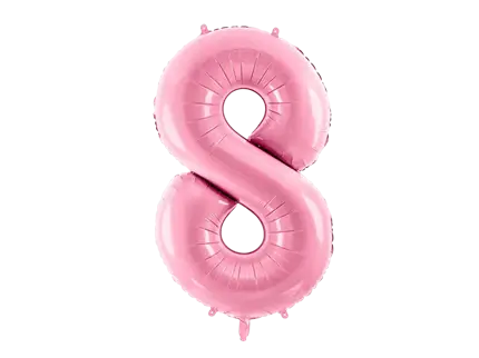 Ballon Aluminium Chiffre 8 Rose 86 cm – Ballon Mylar Anniversaire