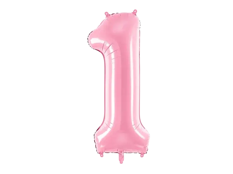 Ballon Aluminium Chiffre 1 Rose 86 cm – Ballon Mylar Anniversaire