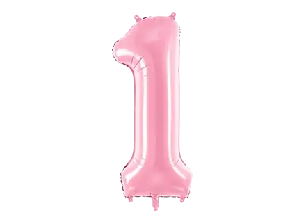Ballon Aluminium Chiffre 1 Rose 86 cm – Ballon Mylar Anniversaire