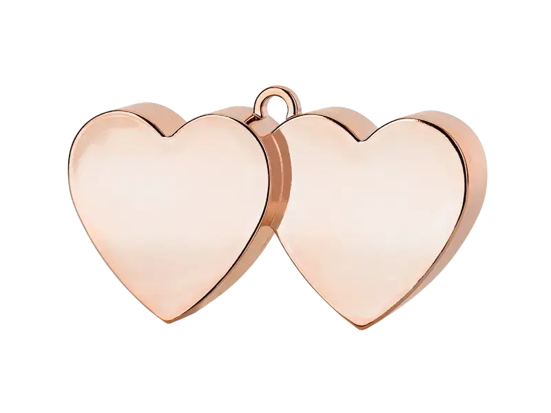 Poids pour Ballons Cœurs Rose Gold 137 g – Accessoire Décoration Ballons
