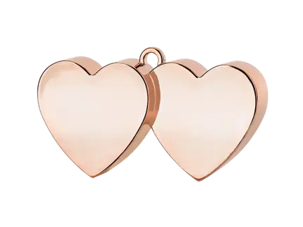 Poids pour Ballons Cœurs Rose Gold 137 g – Accessoire Décoration Ballons