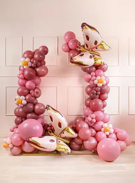 Ballon Rond Pastel Wild Rose 60 cm – Ballon Décoration de Fête