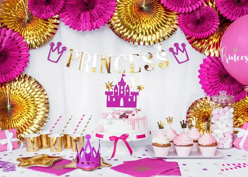 6 Assiettes Étoiles Or 18 cm – Assiettes Carton de Fête
