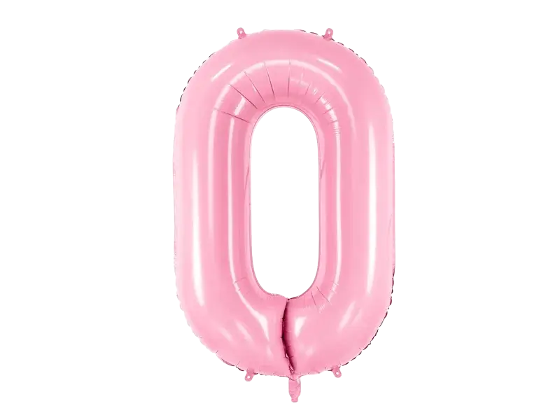 Ballon Aluminium Chiffre 0 Rose 86 cm – Ballon Mylar Anniversaire