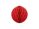 Boule en papier alvéolée, rouge, 20 cm