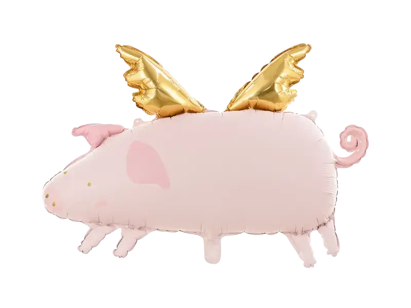 Ballon Mylar Cochon rose 72 cm – ballon animal de ferme pour anniversaire et baby shower