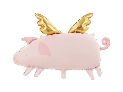 Ballon Mylar Cochon rose 72 cm – ballon animal de ferme pour anniversaire et baby shower