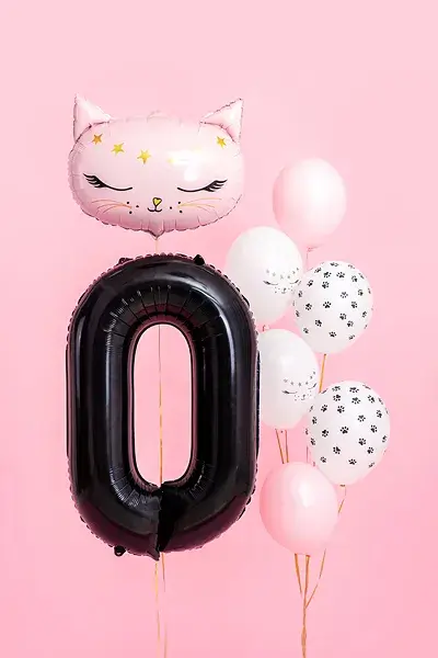 Ballon aluminium chiffre 0 noir 86 cm – ballon géant anniversaire et décoration de fête
