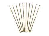Pailles en papier kraft 19,5 cm – lot de 10 pailles pour anniversaire, mariage et réception