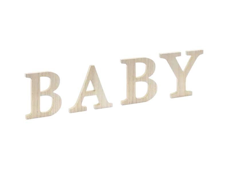 Panneau en bois BABY – décoration baby shower et naissance