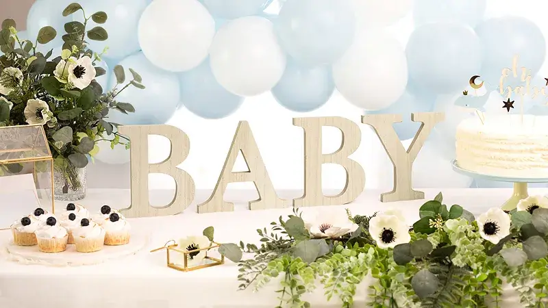 Panneau en bois BABY – décoration baby shower et naissance