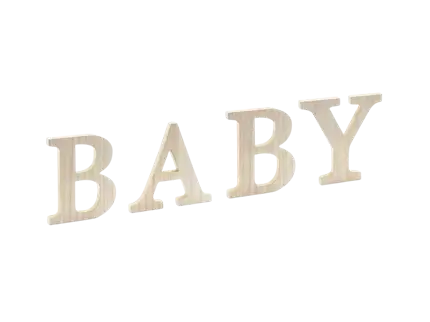 Panneau en bois BABY – décoration baby shower et naissance