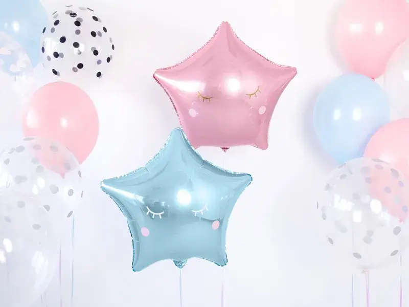 Ballon Mylar étoile bleu 48 cm – ballon métallisé pour anniversaire et décoration de fête