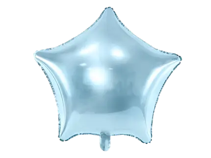 Ballon Mylar étoile bleu 48 cm – ballon métallisé pour anniversaire et décoration de fête