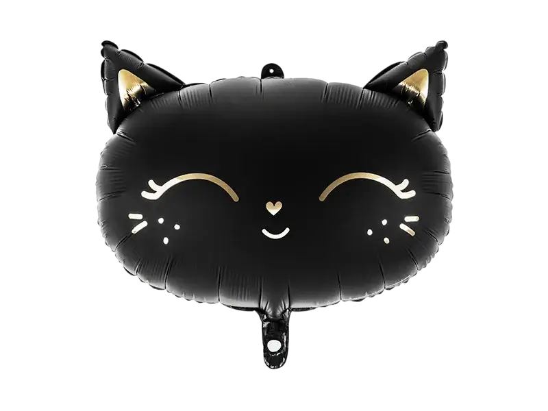 Ballon Mylar Chaton noir 48 x 36 cm – ballon décoratif chat pour anniversaire et fête à thème