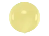 Ballon rond géant jaune crème pastel 1 m – ballon XXL pour décoration d'anniversaire et événement