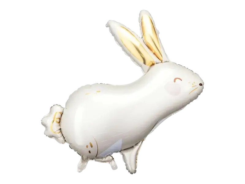 Ballon aluminium Lièvre 88 cm – ballon géant lapin pour Pâques, anniversaire et décoration de fête
