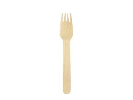 Fourchettes en bois 15,5 cm – lot de 100 couverts jetables pour réception et événement