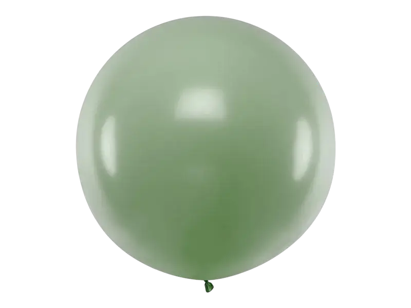 Ballon rond géant Pastel Rosemary Green 1 m – ballon XXL vert sauge pour mariage et décoration événementielle