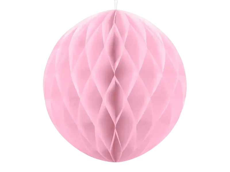 Boule en papier de soie rose clair 30 cm – décoration suspendue pour anniversaire, baby shower et mariage