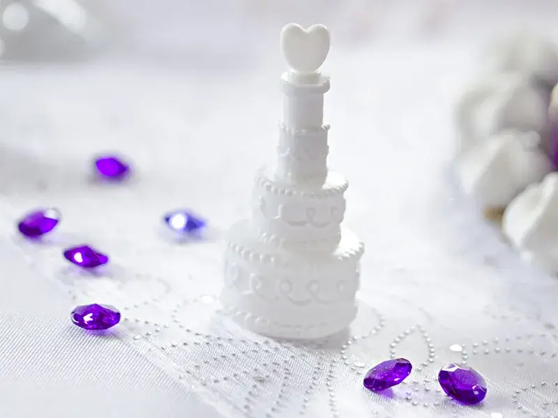 Bulles de savon Pièce montée – lot de 24 tubes pour mariage, baptême et célébration