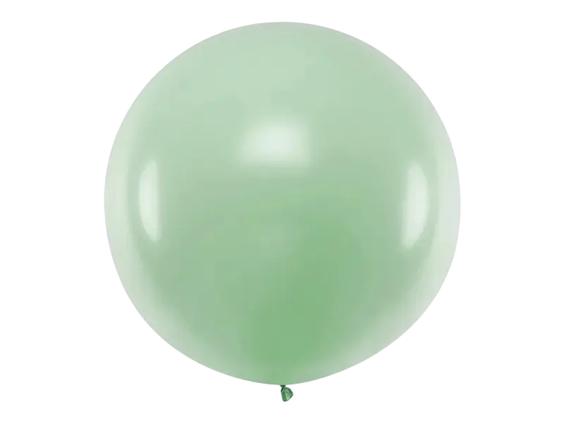 Ballon rond géant Pastel Pistachio 1 m – ballon XXL vert pistache pour décoration événementielle