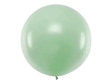 Ballon rond géant Pastel Pistachio 1 m – ballon XXL vert pistache pour décoration événementielle