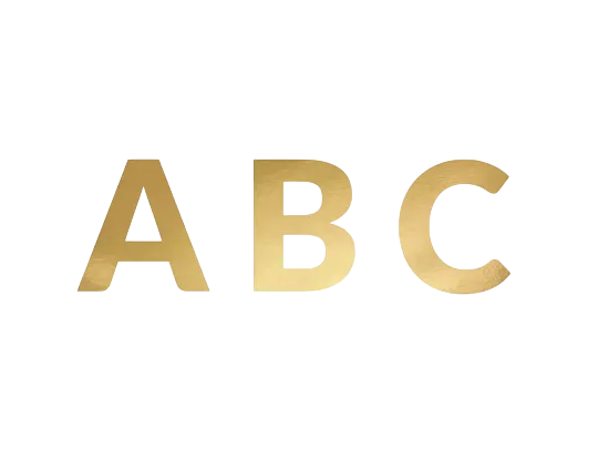 Bannière alphabet dorée 14 cm – kit lettres personnalisables pour anniversaire, mariage et fête