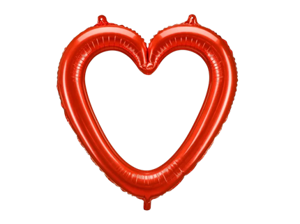 Ballon cœur géant rouge 73 cm – ballon aluminium romantique pour Saint-Valentin, mariage et décoration de fête