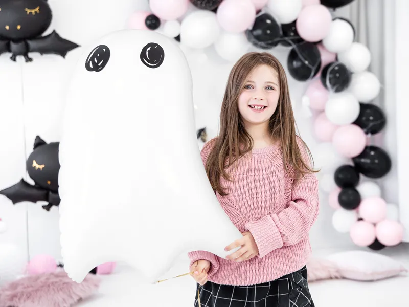 Ballon Mylar Fantôme 48 x 68 cm – ballon Halloween pour décoration effrayante et fête à thème
