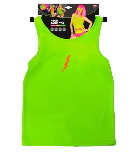 Maillot vert fluo – accessoire fluo pour soirée, festival et déguisement années 80