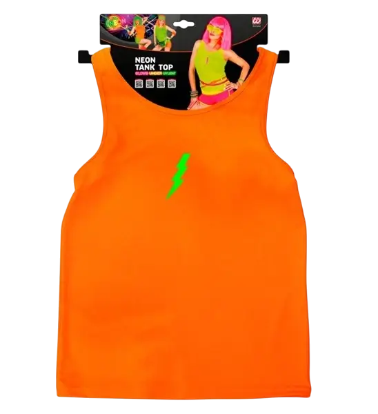 Maillot orange fluo – accessoire fluo pour soirée, festival et déguisement années 80