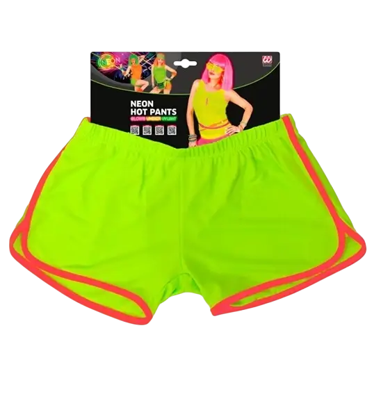 Short Vert Fluo Femme – Mini Short Néon Années 80