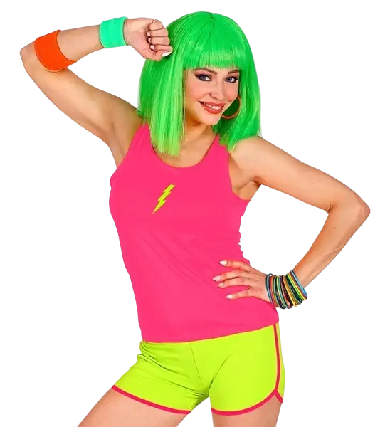 Caleçon jaune fluo pour adulte – shorty fluo pour soirée, festival et déguisement