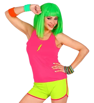 Caleçon jaune fluo pour adulte – shorty fluo pour soirée, festival et déguisement
