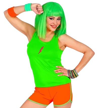 Caleçon orange fluo pour adulte – shorty fluo pour soirée, festival et déguisement