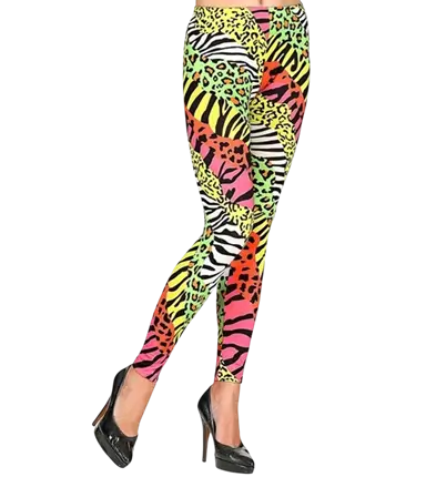 Legging années 80's motif animalier - S/M
